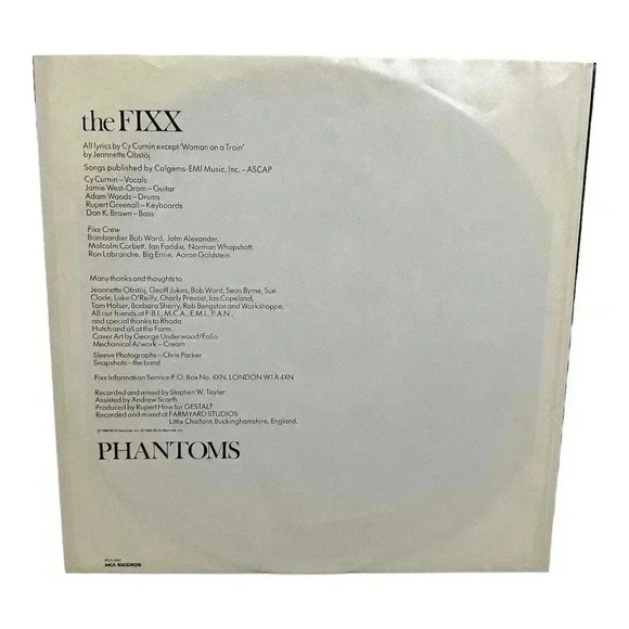 FIXX Phantoms - MCA GOLD PROMO - 1984 Vinyl LP Record Rock New Wave Electronic - Picture 5 of 8